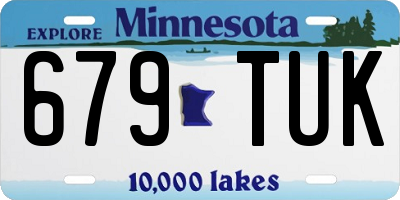 MN license plate 679TUK