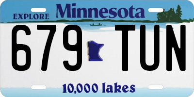 MN license plate 679TUN