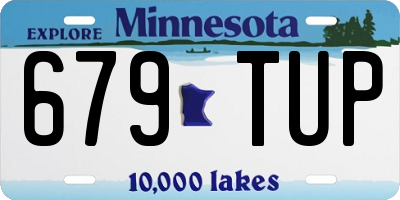 MN license plate 679TUP