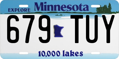 MN license plate 679TUY