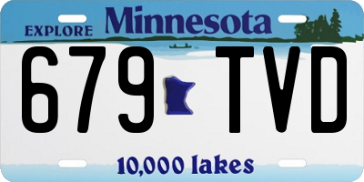 MN license plate 679TVD