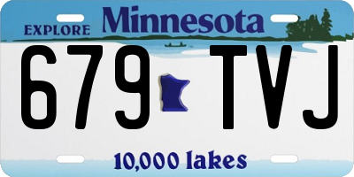 MN license plate 679TVJ