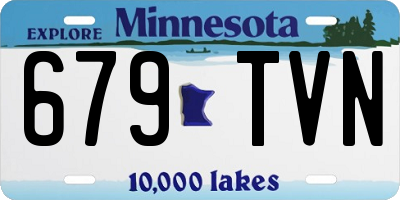 MN license plate 679TVN