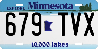 MN license plate 679TVX