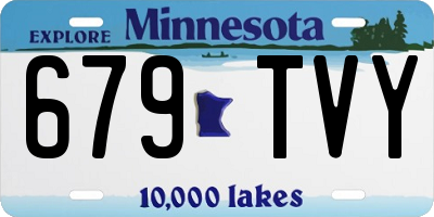 MN license plate 679TVY