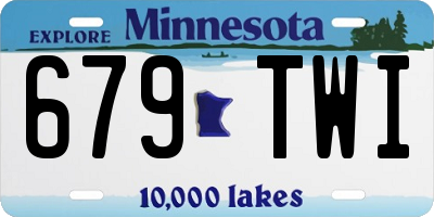 MN license plate 679TWI