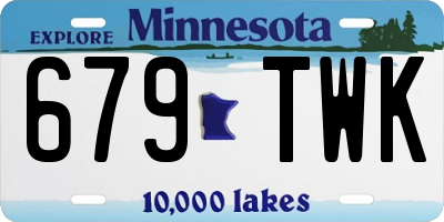 MN license plate 679TWK