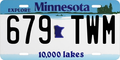 MN license plate 679TWM