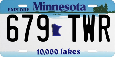 MN license plate 679TWR