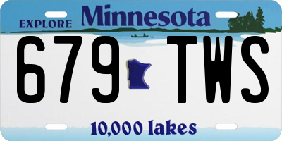 MN license plate 679TWS
