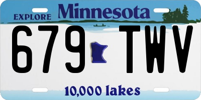 MN license plate 679TWV
