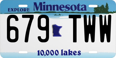 MN license plate 679TWW