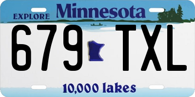 MN license plate 679TXL