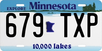 MN license plate 679TXP