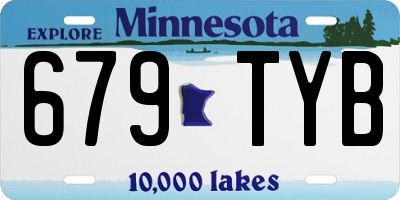 MN license plate 679TYB