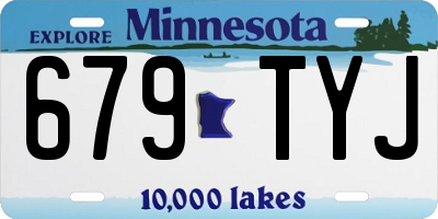 MN license plate 679TYJ