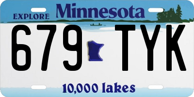 MN license plate 679TYK
