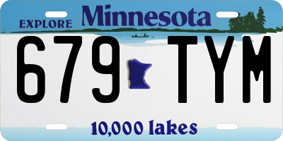 MN license plate 679TYM