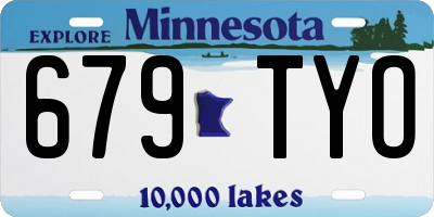 MN license plate 679TYO
