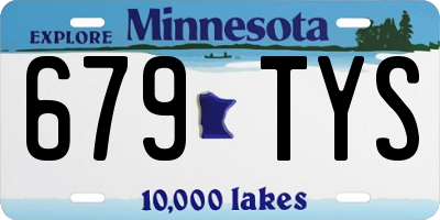 MN license plate 679TYS