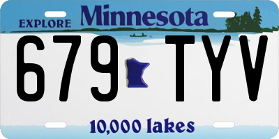 MN license plate 679TYV