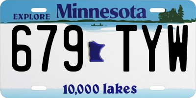 MN license plate 679TYW