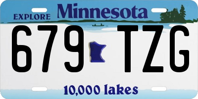 MN license plate 679TZG
