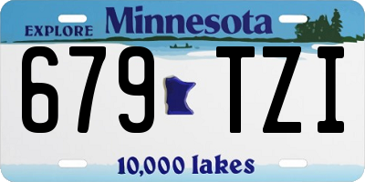 MN license plate 679TZI
