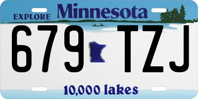 MN license plate 679TZJ
