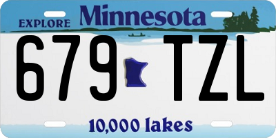 MN license plate 679TZL