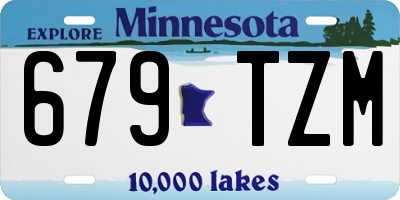 MN license plate 679TZM