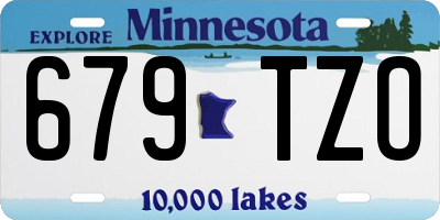 MN license plate 679TZO