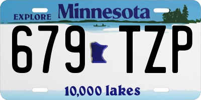 MN license plate 679TZP