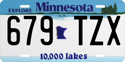 MN license plate 679TZX