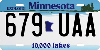 MN license plate 679UAA