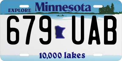 MN license plate 679UAB
