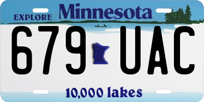 MN license plate 679UAC