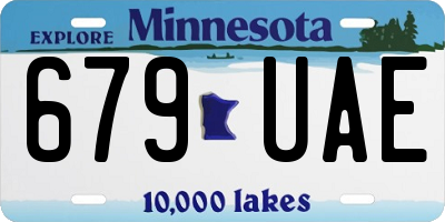 MN license plate 679UAE