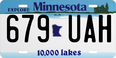 MN license plate 679UAH