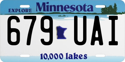 MN license plate 679UAI
