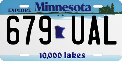 MN license plate 679UAL