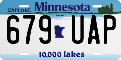 MN license plate 679UAP