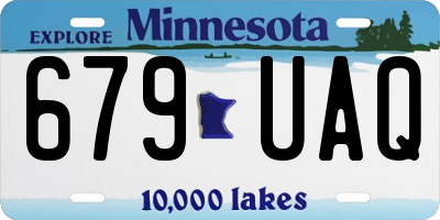 MN license plate 679UAQ