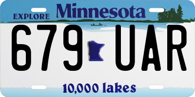 MN license plate 679UAR