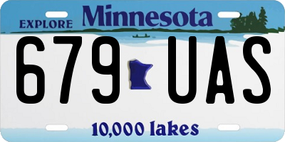 MN license plate 679UAS