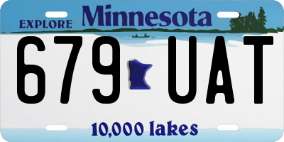 MN license plate 679UAT