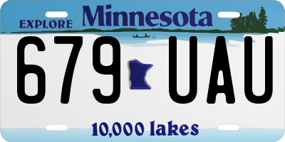 MN license plate 679UAU