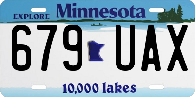 MN license plate 679UAX