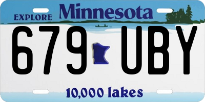 MN license plate 679UBY