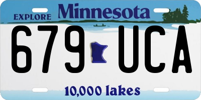 MN license plate 679UCA